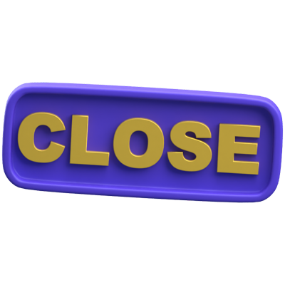 Closed Sign 3D Icon 3D Graphic