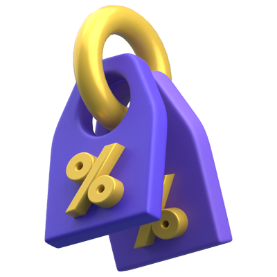 Discount 3D Icon 3D Graphic