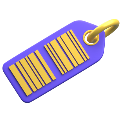 Barcode 3D Icon 3D Graphic