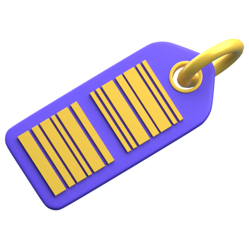 Barcode 3D Icon 3D Graphic