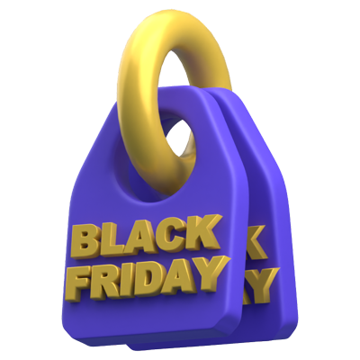 Black Friday 3D Icon 3D Graphic