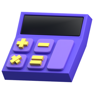 Calculator 3D Icon 3D Graphic