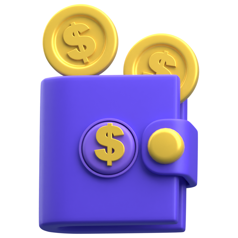 E-Wallet 3D-Symbol 3D Graphic