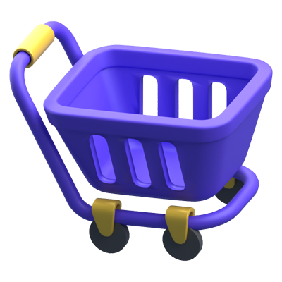 Shopping Cart 3D Icon 3D Graphic