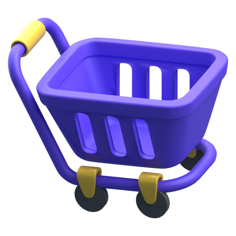 Shopping Cart 3D Icon 3D Graphic