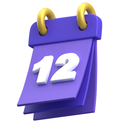 Calendar 3D Icon 3D Graphic