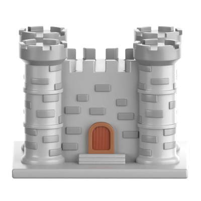 Castle 3D Icon 3D Graphic