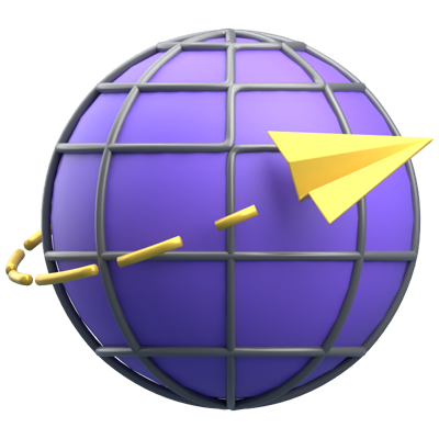 Global Delivery 3D Icon 3D Graphic