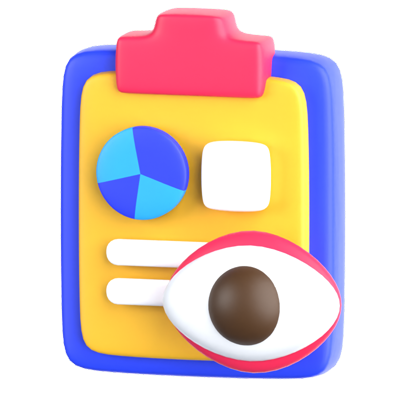 Inspection 3D Icon 3D Graphic