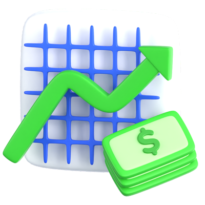 Business Growth Audit 3D Icon 3D Graphic