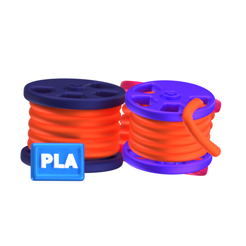 Three PLA Rolls 3D Icon