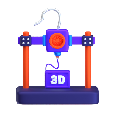 3D Printer 3D Icon 3D Graphic