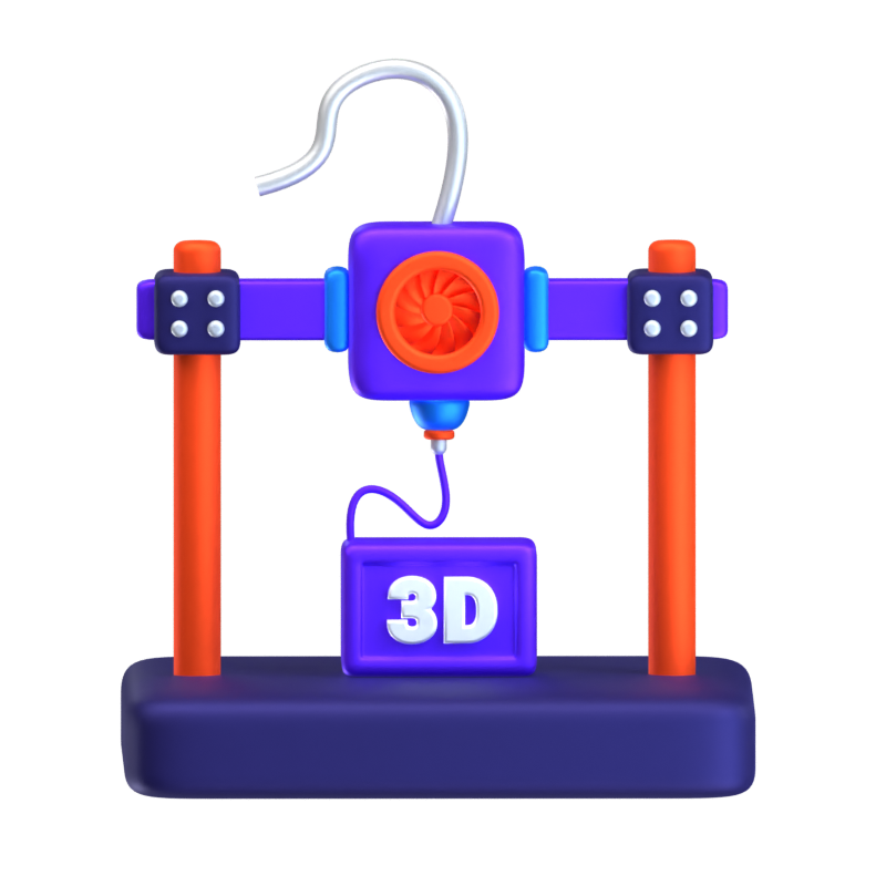 3D Printer 3D Icon