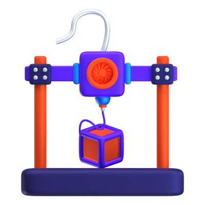 FDM 3D Printer 3D Icon 3D Graphic