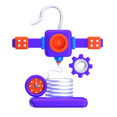 Printing Machine 3D Icon 3D Graphic