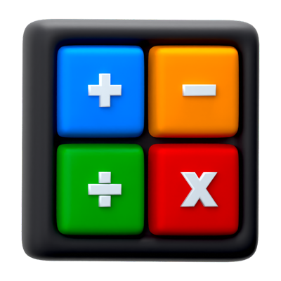 Calculator 3D Icon 3D Graphic