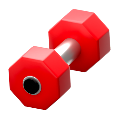 Dumbbell 3D Icon 3D Graphic