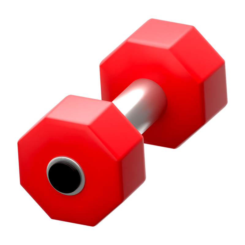 Dumbbell 3D Icon 3D Graphic