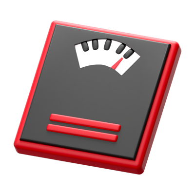 Weight Scale 3D Icon 3D Graphic