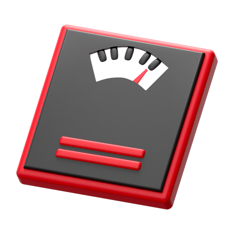 Weight Scale 3D Icon 3D Graphic