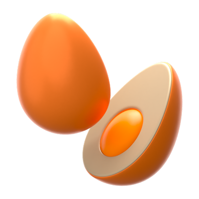 Egg 3D Icon 3D Graphic