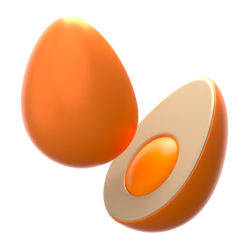 Egg 3D Icon 3D Graphic