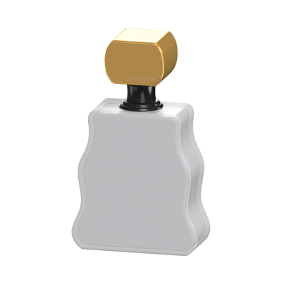 Elegant Curvy Perfume Bottle 3D Model 3D Graphic