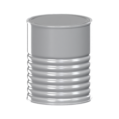 Blank Paint Tin Can 3D Model 3D Graphic