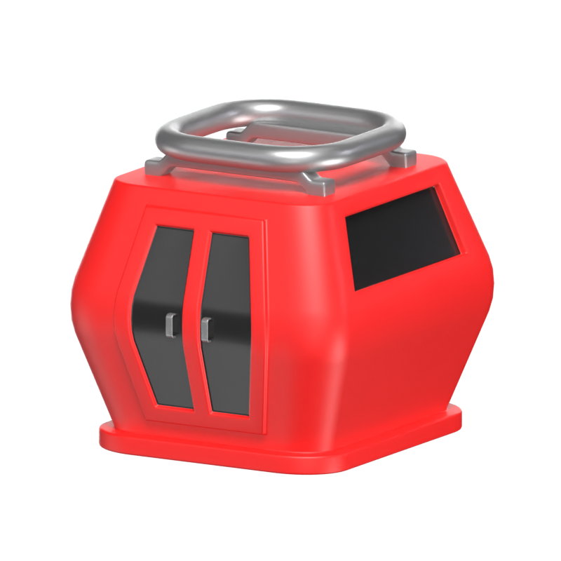 Cableway 3D Icon Model 3D Graphic