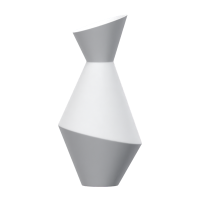 Elegant Minimalist Ceramic Vase 3D Model 3D Graphic