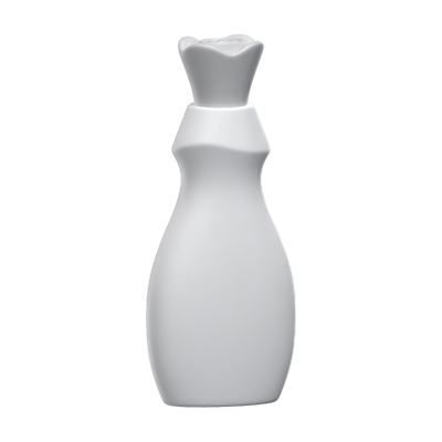 Detergent Bottle With Flower Shaped Cap 3D Model 3D Graphic