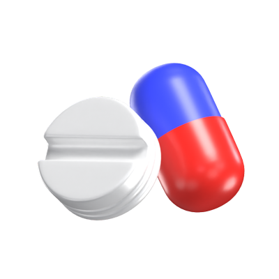 3D Pill And Capsule Medicine 3D Graphic