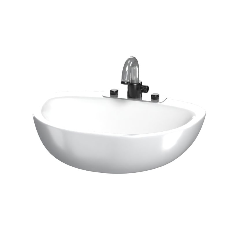 3D Sink Functional Hygiene In Design 3D Graphic