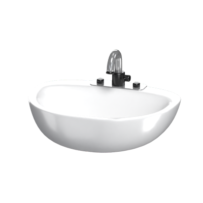 3D Sink Functional Hygiene In Design 3D Graphic
