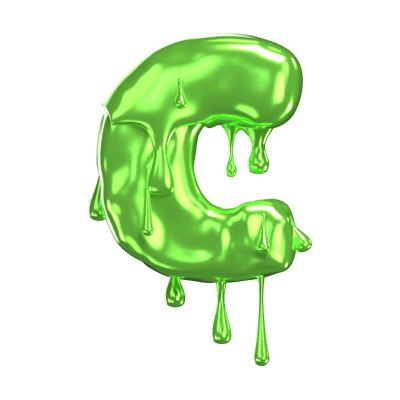 42  Slime Text 3d pack of graphics and illustrations