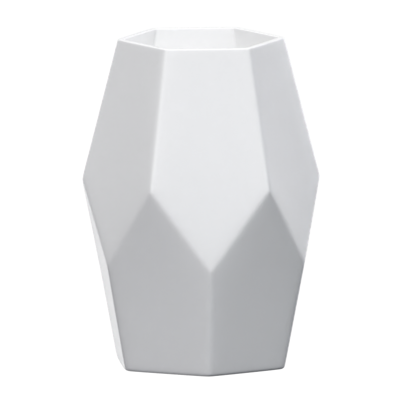 Geometrische keramische Vase 3D Modell