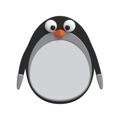 3D Penguin Shape Animal Frame    3D Graphic