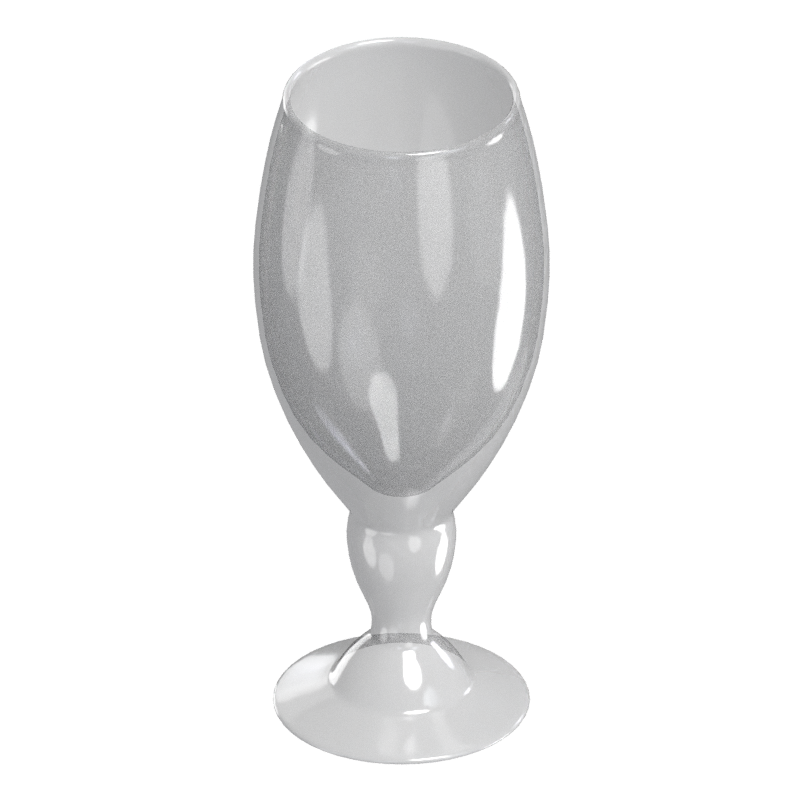 Elegant Beer Glass 3D Model