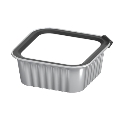 Wet Cat Food In Disposable Container 3D Model 3D Graphic