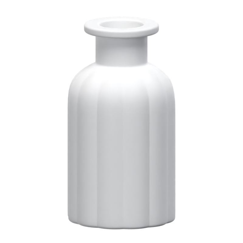 Minimalistische Flasche wie Keramik-Vase 3D Modell