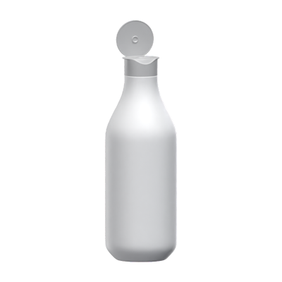 Slightly Opened Cosmetic Bottle 3D Model 3D Graphic