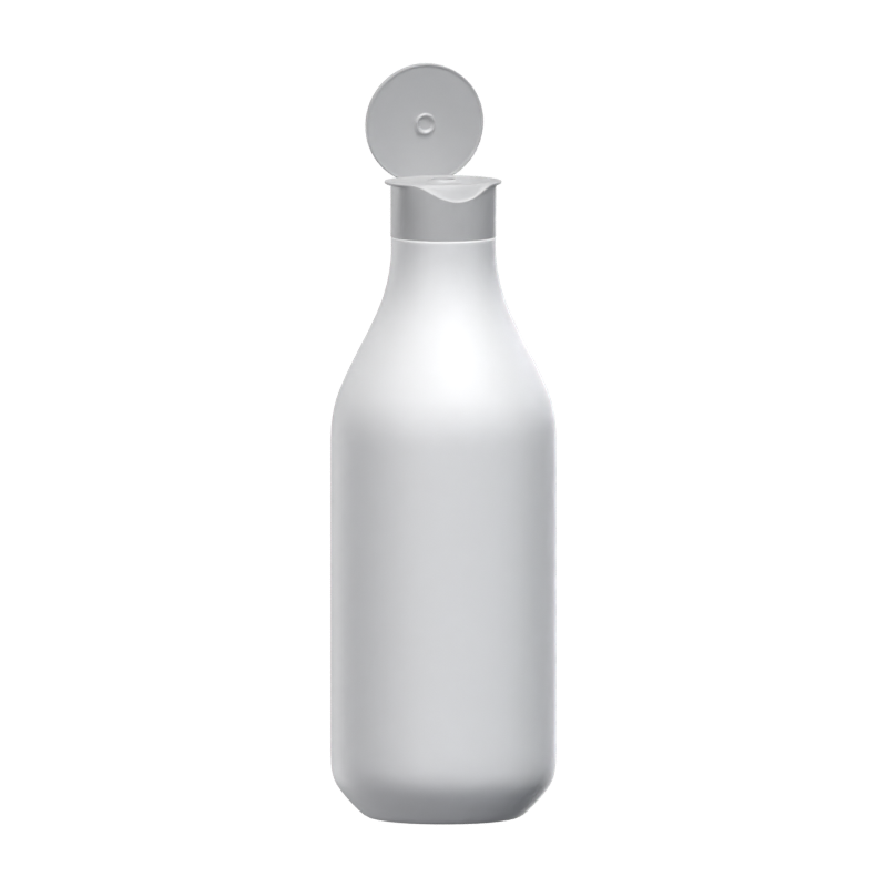 Slightly Opened Cosmetic Bottle 3D Model