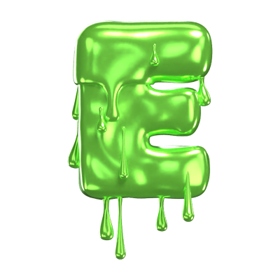42  Slime Text 3d pack of graphics and illustrations