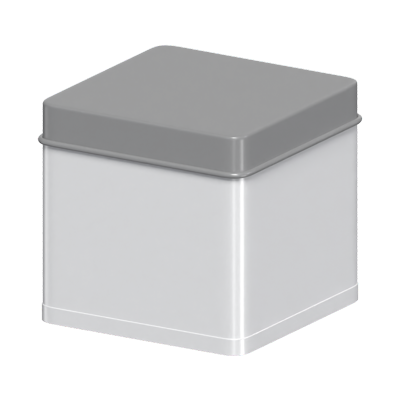 3D Large Tin Can Box Model 3D Graphic