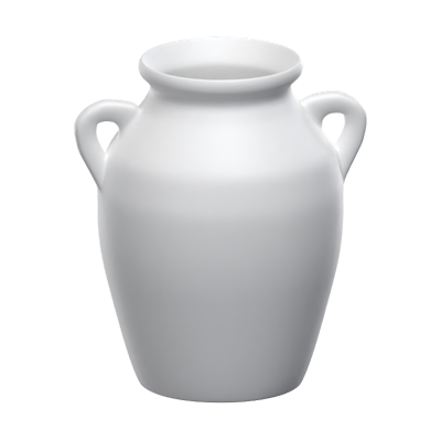 Vintage Style Amphora Vase With Handles 3D Model 3D Graphic