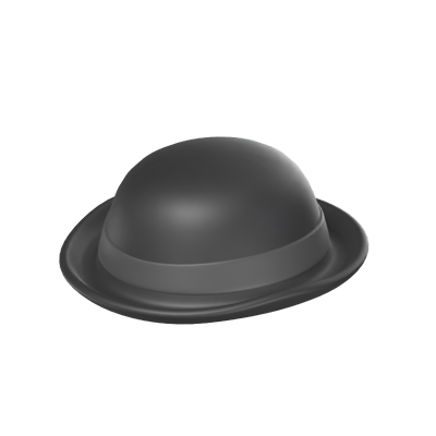 3D Bowler Hat Model 3D Graphic