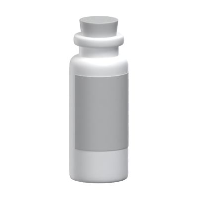 Jar Bottle With Cork 3D Model 3D Graphic