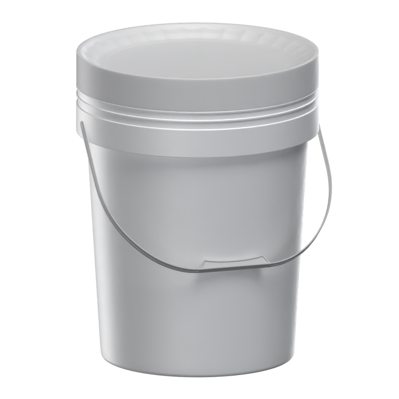 Large Blank Paint Bucket 3D Model