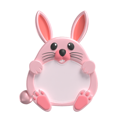 3D Rabbit Shape Animal Frame    3D Graphic