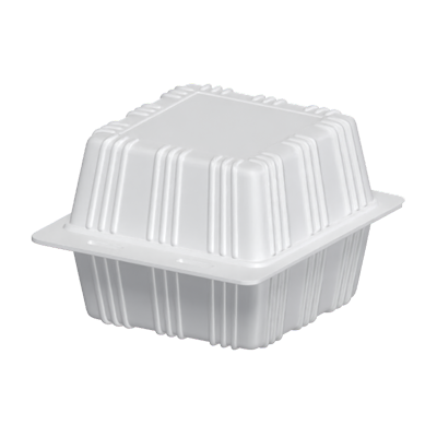 Squared Shaped Plastic Food Container 3D Model 3D Graphic
